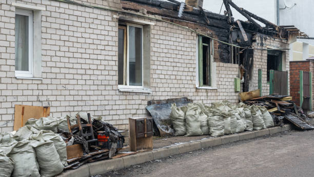Professional Fire Damage Removal technician working in Englewood, FL